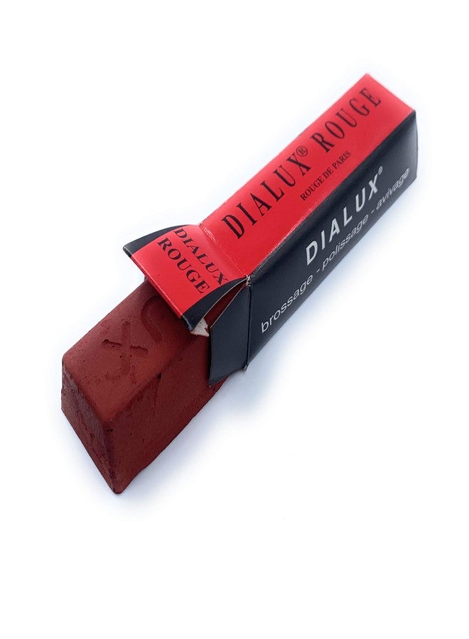 Aone Dialux Red High Polishing Rouge Bar Used on Gold, Silver & Brass for High Mirror Finish Polishing for Jewellery Making & Repair, Watchmaking, Model Making & Hobby Crafts DIY - Image 2